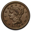 1851 Large Cent AU