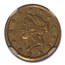 1851-O $1 Liberty Head Gold AU-53 NGC