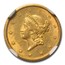 1851-O $1 Liberty Head Gold MS-62 NGC