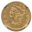 1851-O $5 Liberty Gold Half Eagle AU-55 NGC