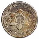 1851-O Three Cent Silver XF