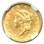 1852 $1 Liberty Head Gold MS-61 NGC