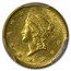 1852 $1 Liberty Head Gold MS-62 PCGS