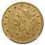 1852 $10 Liberty Gold Eagle AU-53 NGC CAC