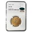 1852 $10 Liberty Gold Eagle AU-58 NGC CAC