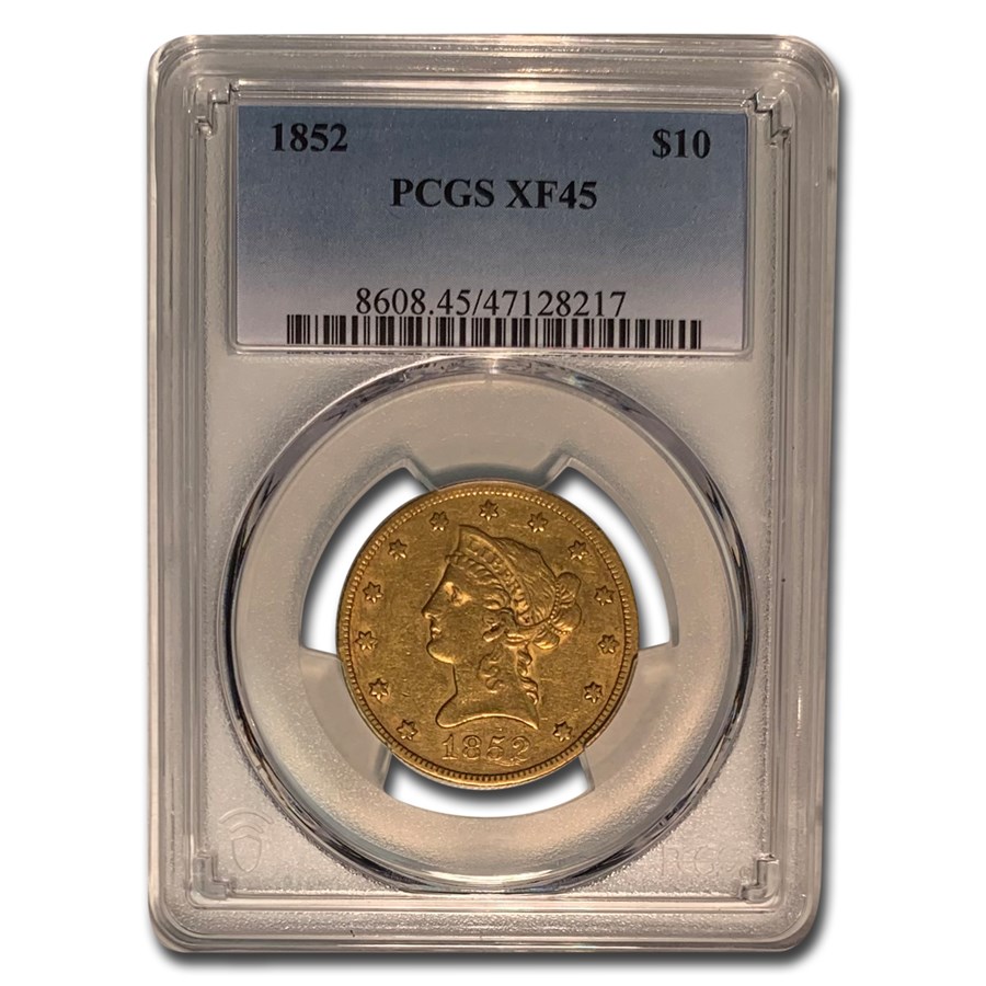 1852 $10 Liberty Gold Eagle XF-45 PCGS