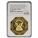 1852 $50 Gold Humbert Commemorative PF-70 NGC (Restrike)