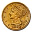 1852-D $5 Liberty Gold Half Eagle MS-63 PCGS