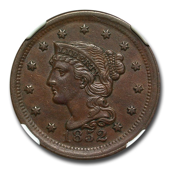 Buy 1852 Large Cent AU-58 NGC | APMEX