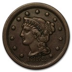 1852 Large Cent XF