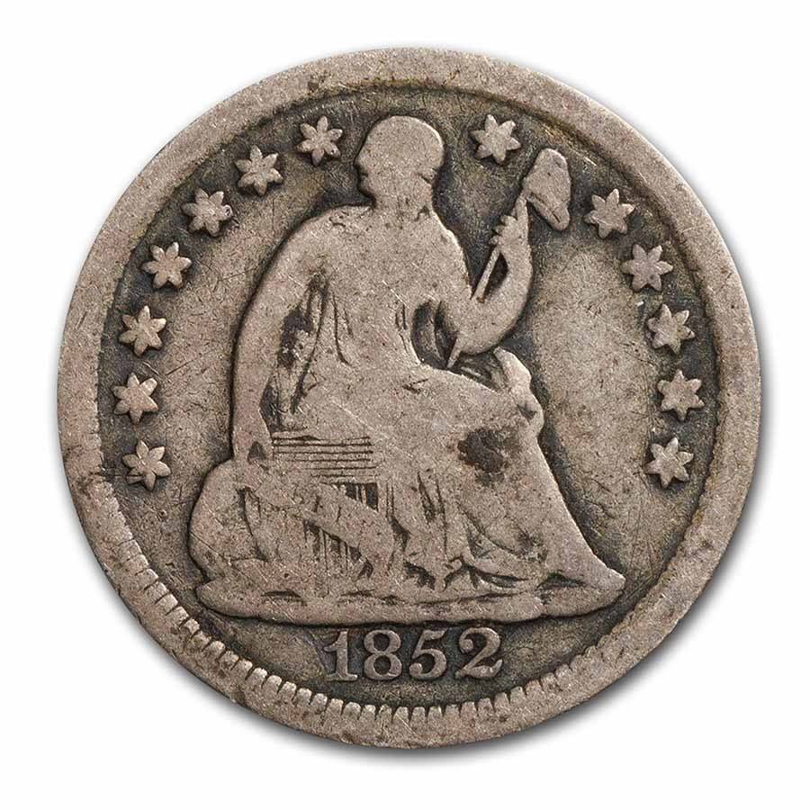 Buy 1852 Liberty Seated Half Dime VG | APMEX