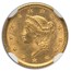 1852-O $1 Liberty Head Gold MS-63 NGC