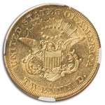 1852-O $20 Liberty Gold Double Eagle AU-58 NGC