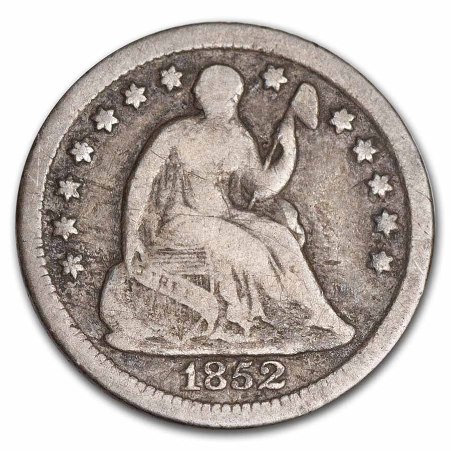 Buy 1852-O Liberty Seated Half Dime Fine | APMEX