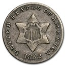 1852 Three Cent Silver VF