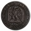 1853-1857 Second French Empire Bronze 5 Centimes Napoleon III VF