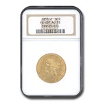 1853/2 $10 Liberty Gold Eagle AU-55 NGC