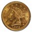 1853 $2.50 Liberty Gold Quarter Eagle MS-63 PCGS