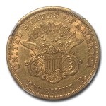 1853 $20 Liberty Gold Double Eagle AU-50 NGC