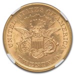 1853 $20 Liberty Gold Double Eagle MS-63+ NGC