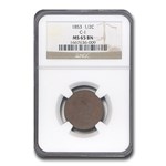 1853 Half Cent MS-65 NGC (Brown, C-1)