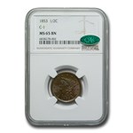 1853 Half Cent MS-65 NGC CAC (Brown, C-1)