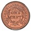 1853 Large Cent MS-66 CACG (Red/Brown)