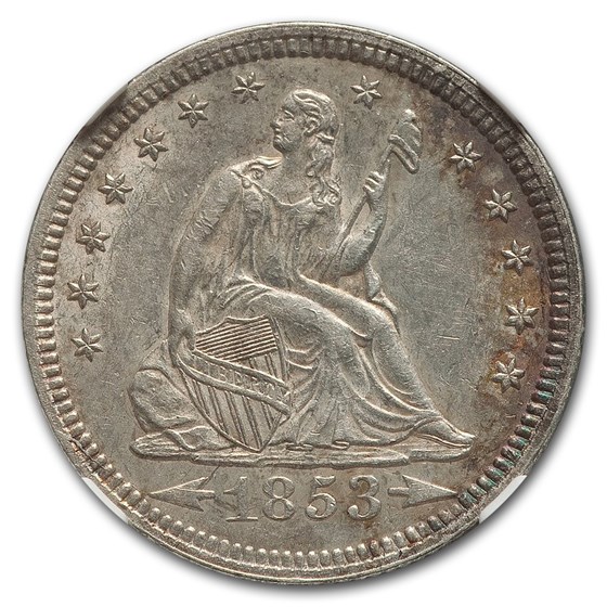 Buy 1853 Liberty Seated Quarter MS-61 NGC (Arrows & Rays) | APMEX