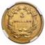 1854 $3 Gold Princess AU-50 NGC