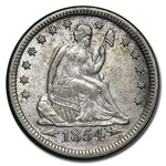 1854 Liberty Seated Quarter AU