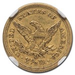 1854-O $2.50 Liberty Gold Quarter Eagle AU-55 NGC