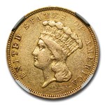 1854-O $3 Gold Princess XF-45 NGC