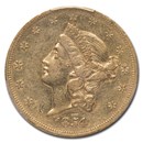 1854-S $20 Liberty Gold Double Eagle AU-50 PCGS