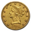 1855 $10 Liberty Gold Eagle XF