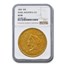 1855 $50 Wass Molitor Gold California Gold Rush XF-45 NGC