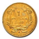 1855-C $1 Indian Head Gold Dollar AU-58 NGC