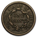 1855 Large Cent Upright 5's XF