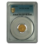 1855-O $1 Indian Head Gold Dollar AU-50 PCGS