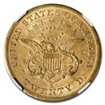 1855-S $20 Liberty Gold Double Eagle AU-55 NGC