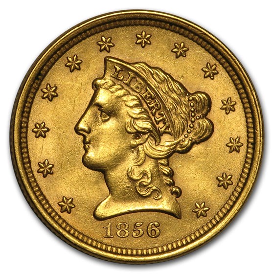 Buy 1856 $2.50 Liberty Gold Quarter Eagle AU Details (Cleaned) | APMEX