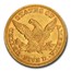1856 $5 Liberty Gold Half Eagle AU-58 PCGS CAC