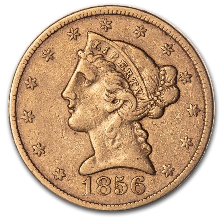 1856 $5 Liberty Gold Half Eagle XF