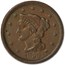 1856 Large Cent Slanted 5 XF