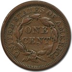 1856 Large Cent Slanted 5 XF