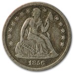 1856 Liberty Seated Dime Small Date VF