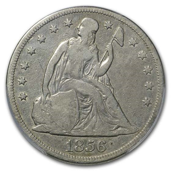 Buy 1856 Liberty Seated Dollar Fine-12 PCGS | APMEX