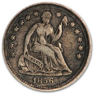 1856 Liberty Seated Half Dime VF