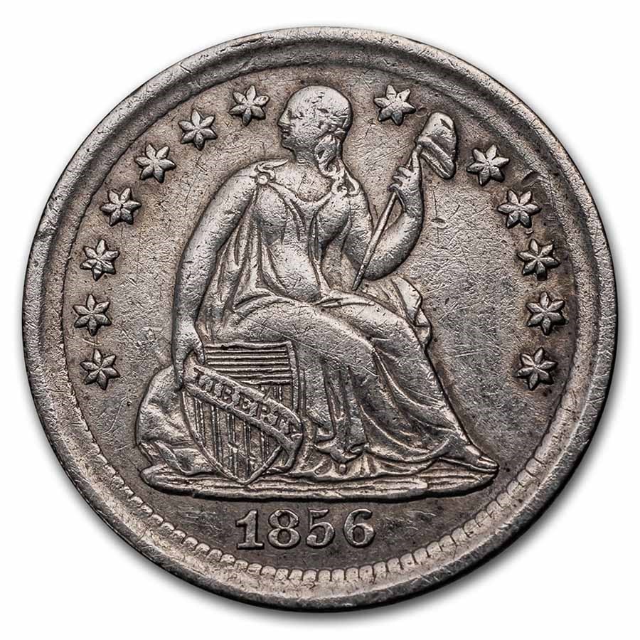 Buy 1856 Liberty Seated Half Dime XF Details (Cleaned) | APMEX