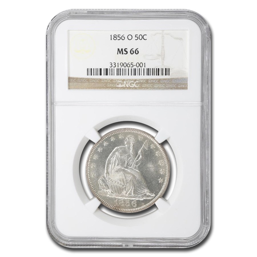 1856-O Liberty Seated Half Dollar MS-66 NGC