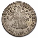 1856-PTS FJ Bolivia Silver 4 Soles Bolivar AU